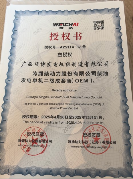 2025 濰柴動力授權書